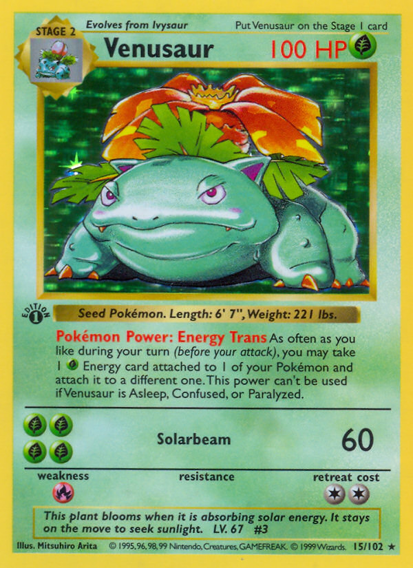 Venusaur β Base Set PSA 10 GEM MINT