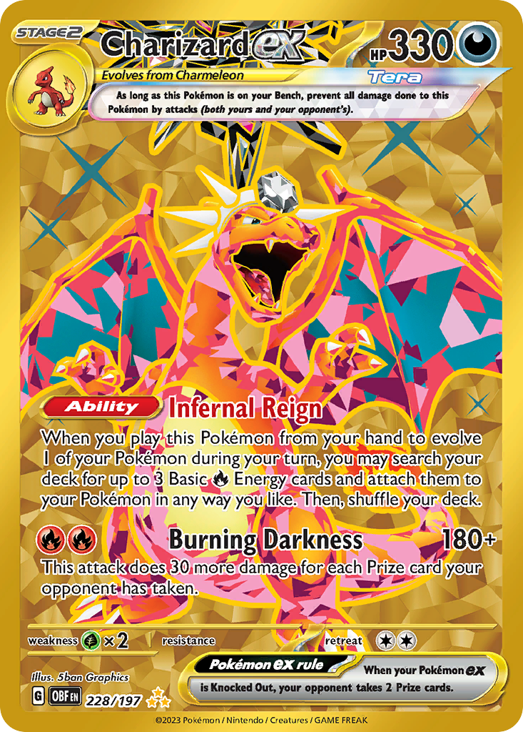 Charizard ex (SIR) - Obsidian Flames #228 (PSA 10 Gem Mint)