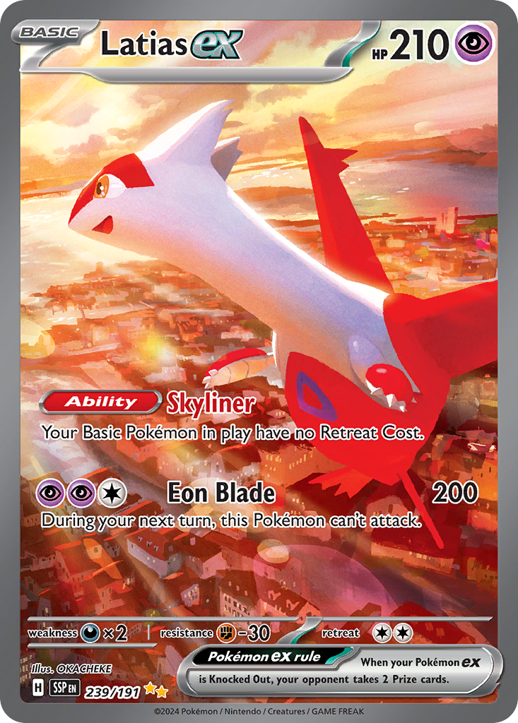 Latias ex - Surging Sparks #239 (PSA 10 Gem Mint)
