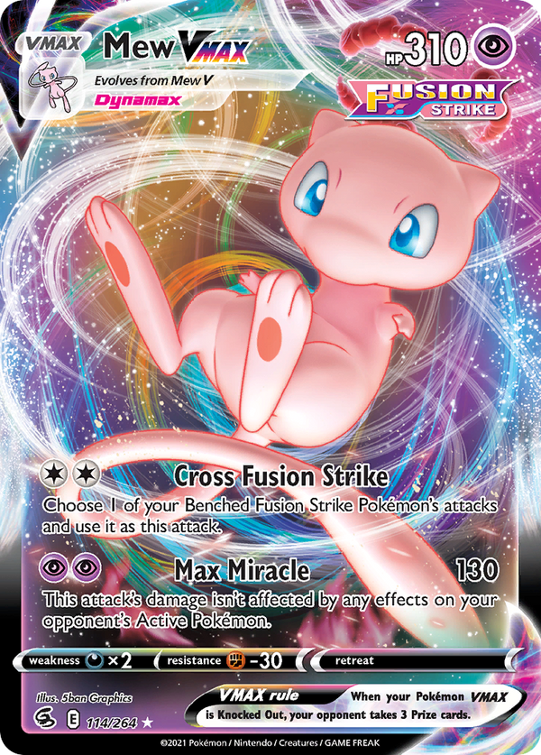 Mew VMAX - Fusion Strike #114 - PikaStore