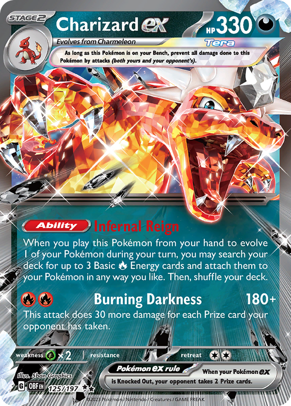 Charizard ex - Obsidian Flames #125 - PikaStore