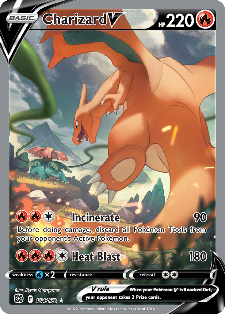 Charizard VSTAR - Brilliant Stars #154 (PSA 9 Mint)