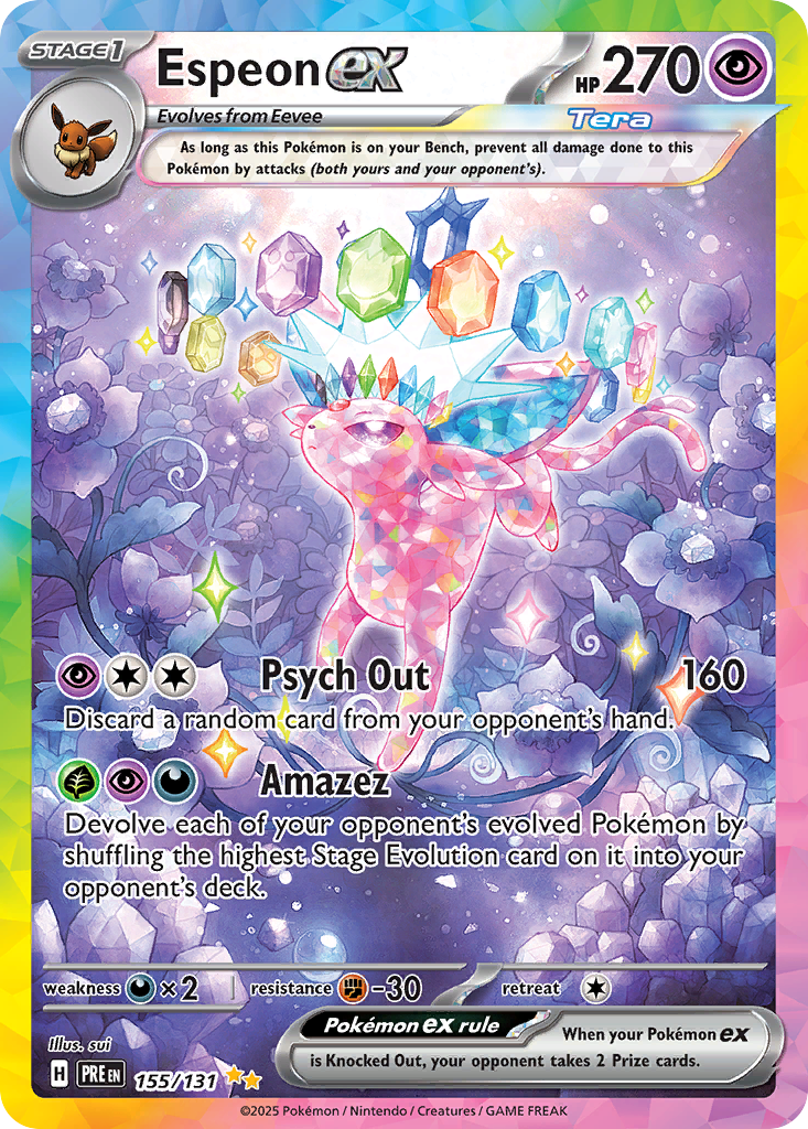 Espeon ex - Prismatic Evolutions #155 (PSA 10 Gem Mint)