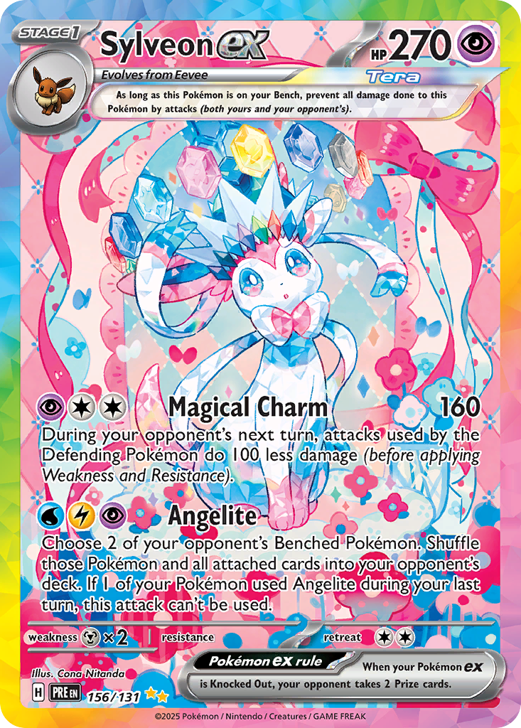 Sylveon ex - Prismatic Evolutions #156 (PSA 10 Gem Mint)