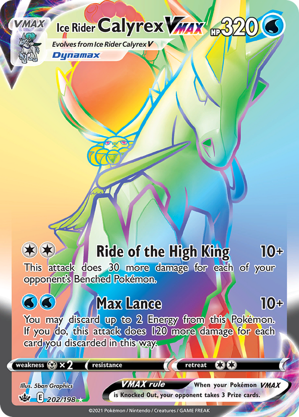 Shadow Rider Calyrex VMAX - Chilling Reign #202 - PikaStore