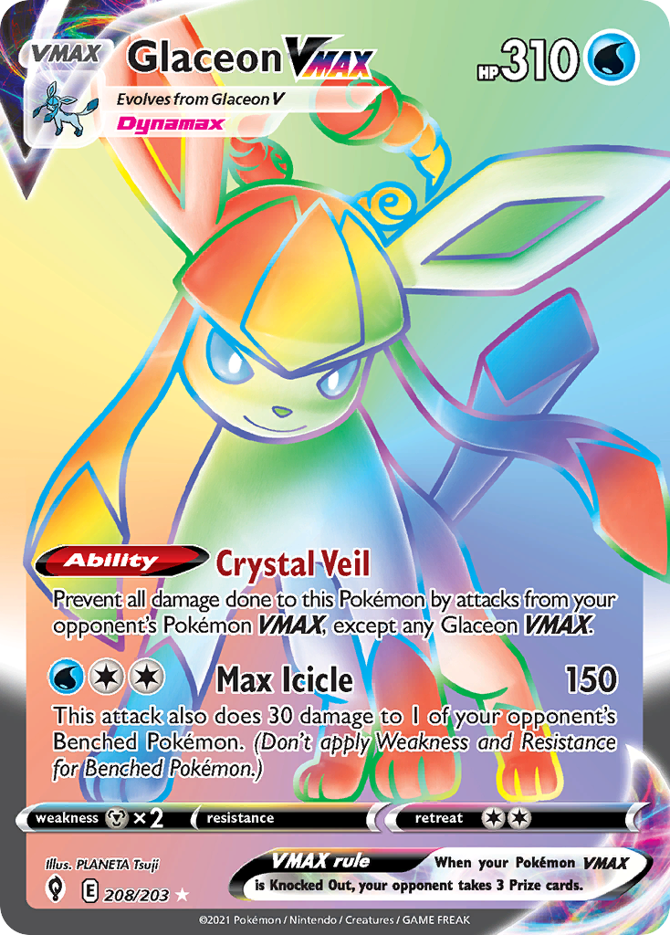 Espeon V (Alt Art) - Evolving Skies #208 (PSA 8 NM-Mint)