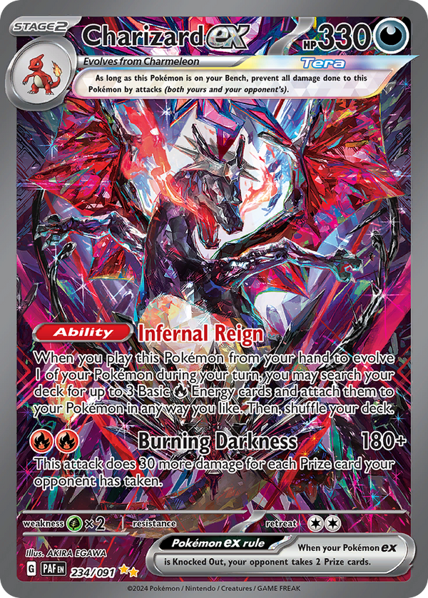 Charizard ex (Shiny) - Paldean Fates #234 PSA 8 NM-Mint - PikaStore