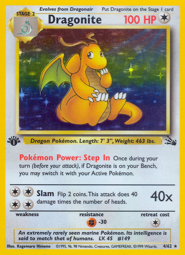 Dragonite - Fossil (1999) #4